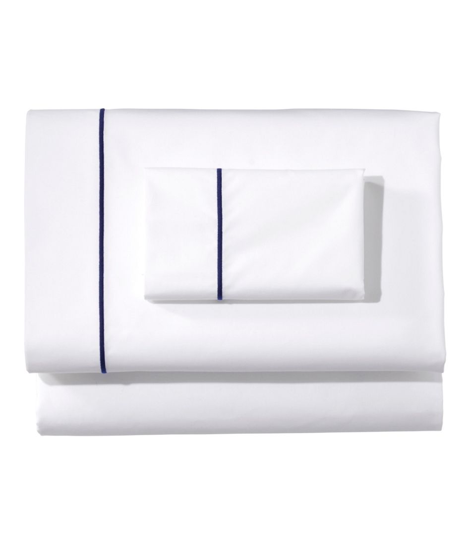 L.L.Bean Premium Egyptian Percale Sheet Collection, Satin Stitch HOME GOODS|SALE