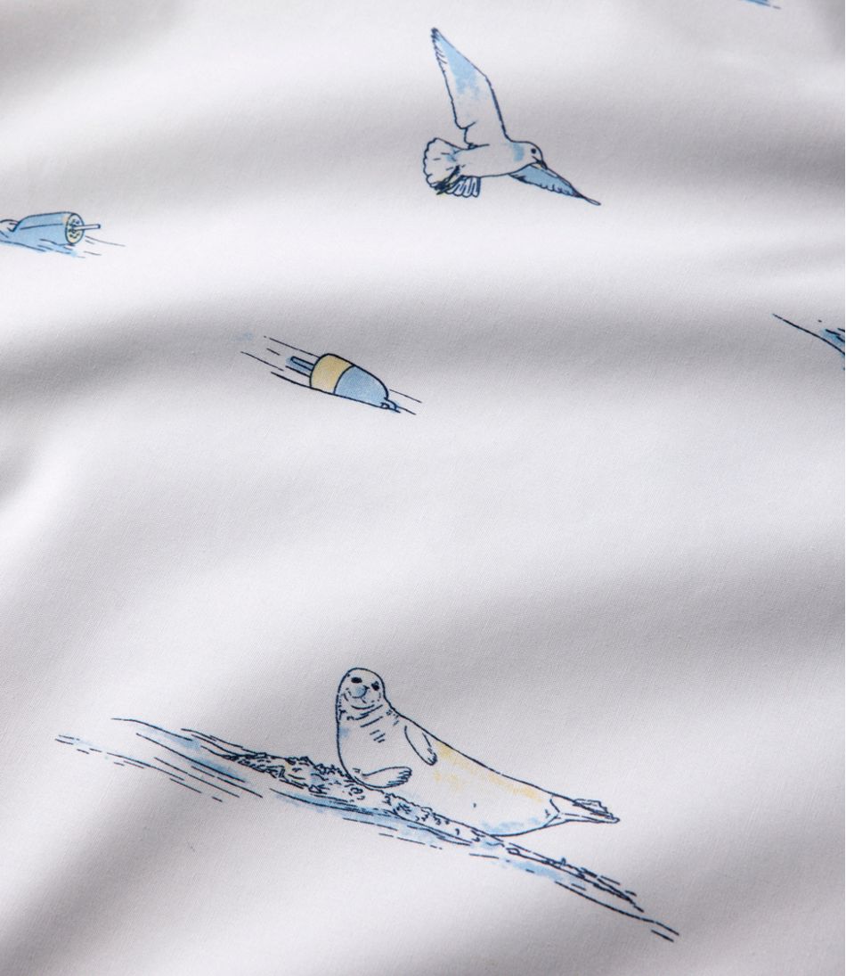 L.L.Bean Nautical Boats Percale Sheet Collection HOME GOODS