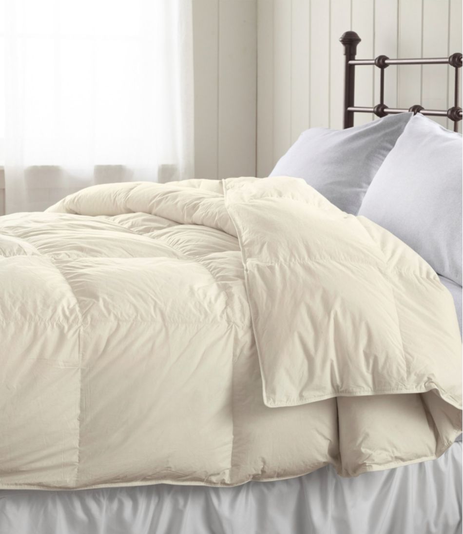 L.L.Bean Baffle Box Stitch Goose Down Comforter, Warm HOME GOODS