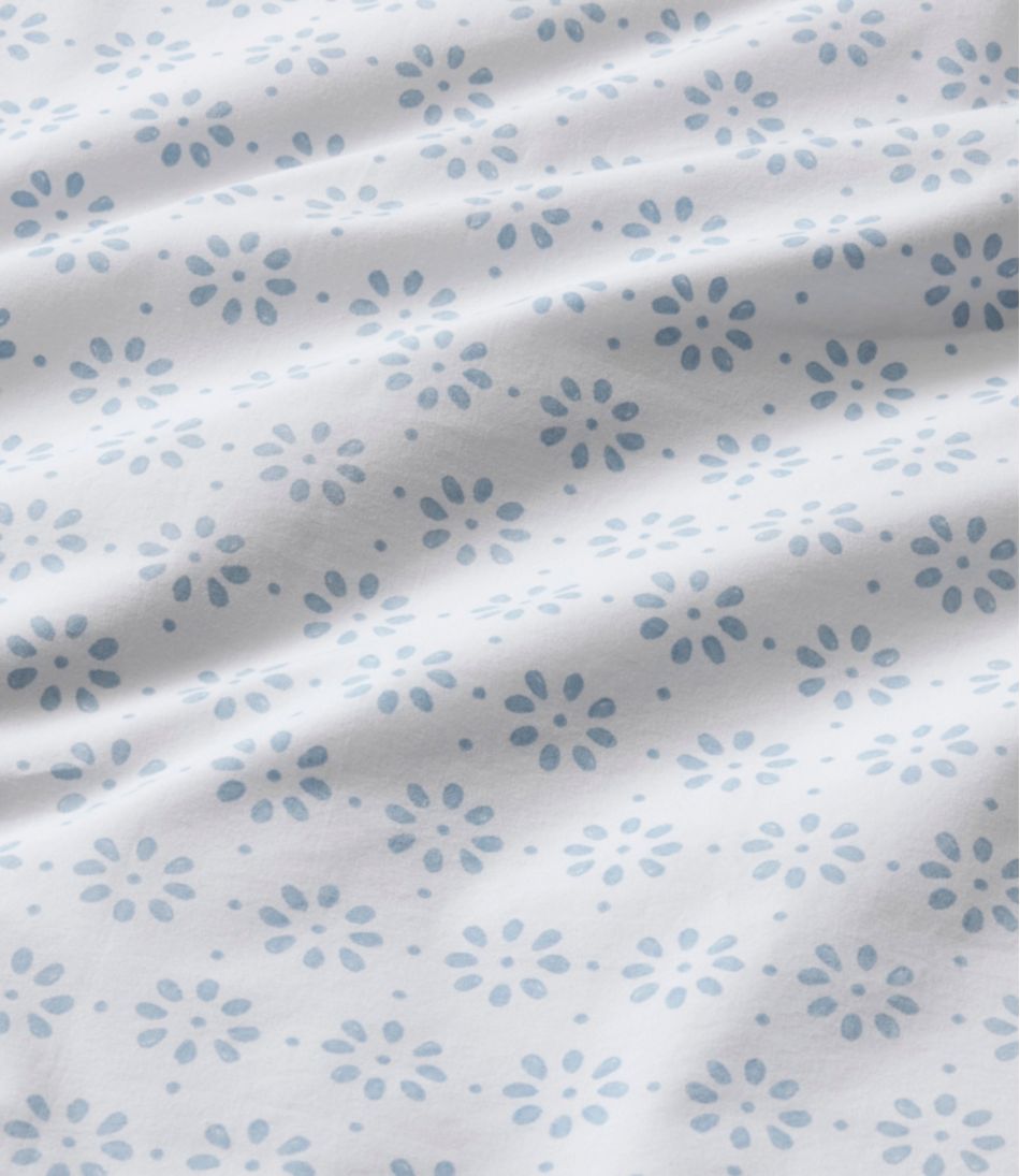 L.L.Bean Sunwashed Percale Comforter Cover, Print HOME GOODS