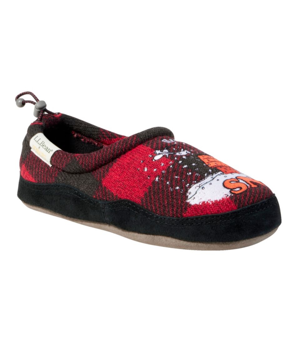 L.L.Bean Kids' X Peanuts Sweater Fleece Slippers FOOTWEAR
