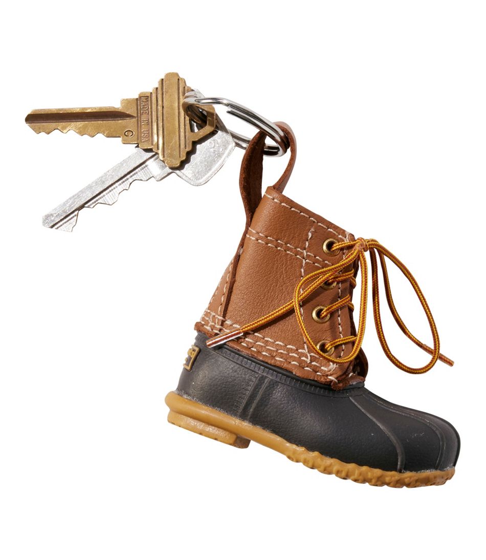 L.L.Bean Bean Boot Key Chain, Tan/Brown BAG & TRAVEL