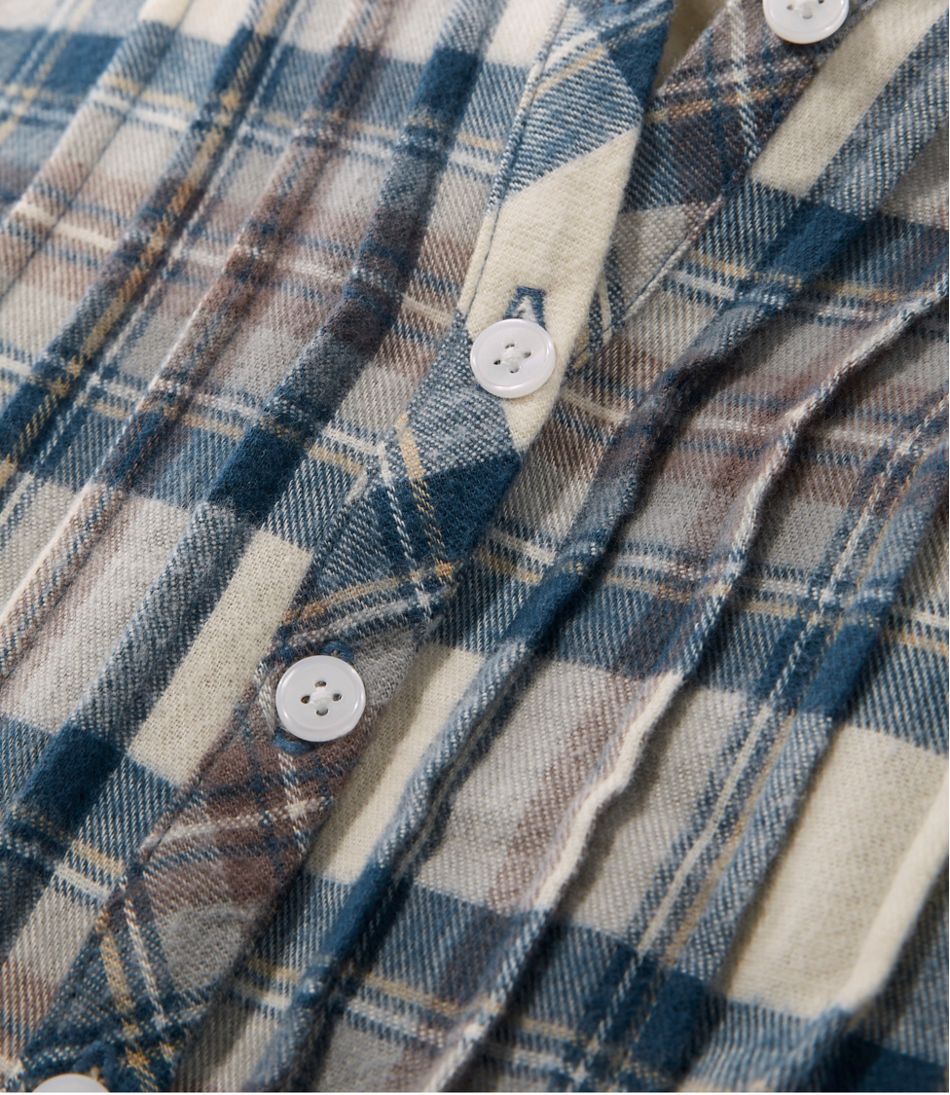 L.L.Bean Women's Scotch Plaid Flannel Nightgown CLOTHING