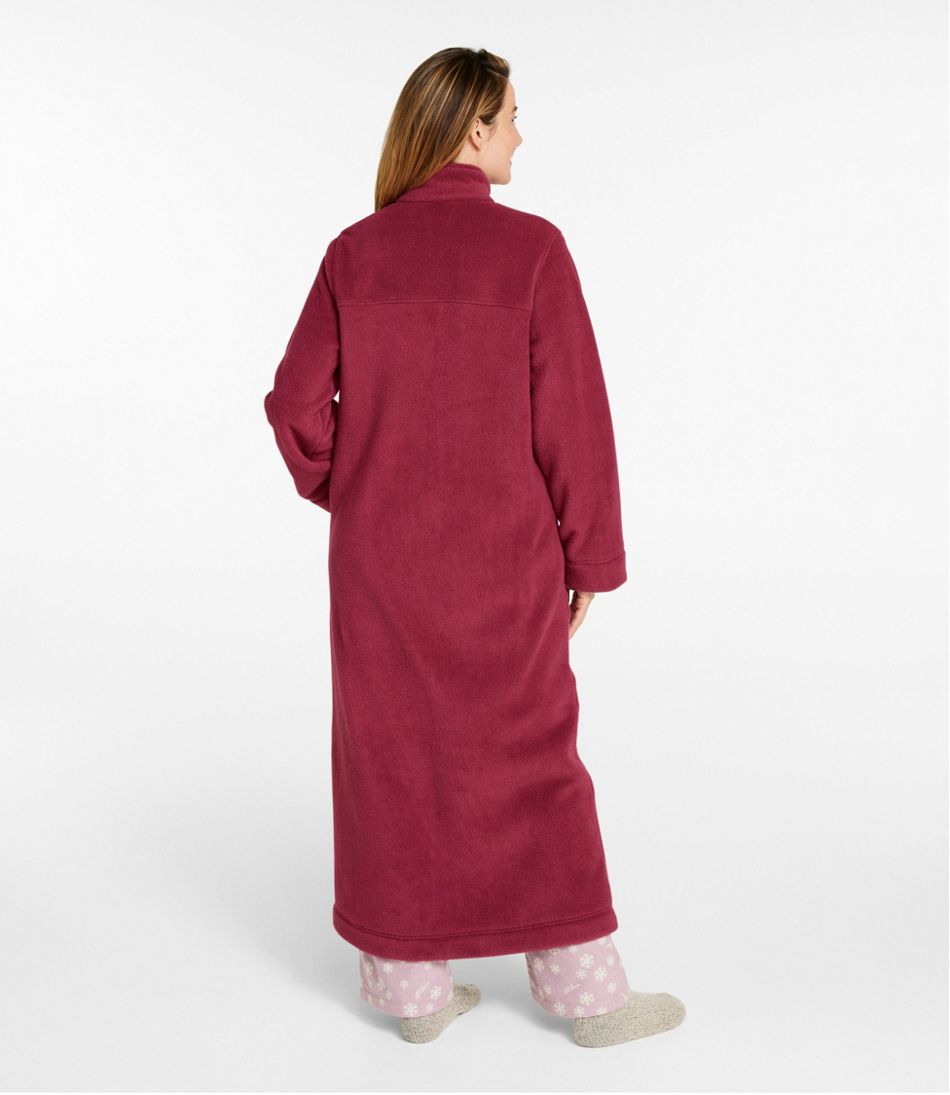 L.L.Bean Women's Winter Fleece Robe, Zip-Front CLOTHING