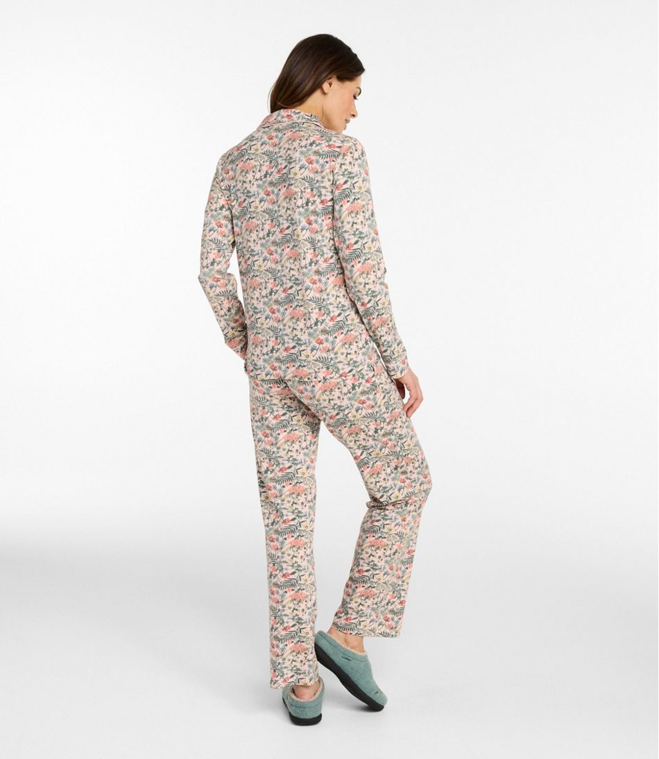 L.L.Bean Women's Super-Soft Shrink-Free Pajama Set, Button-Front CLOTHING