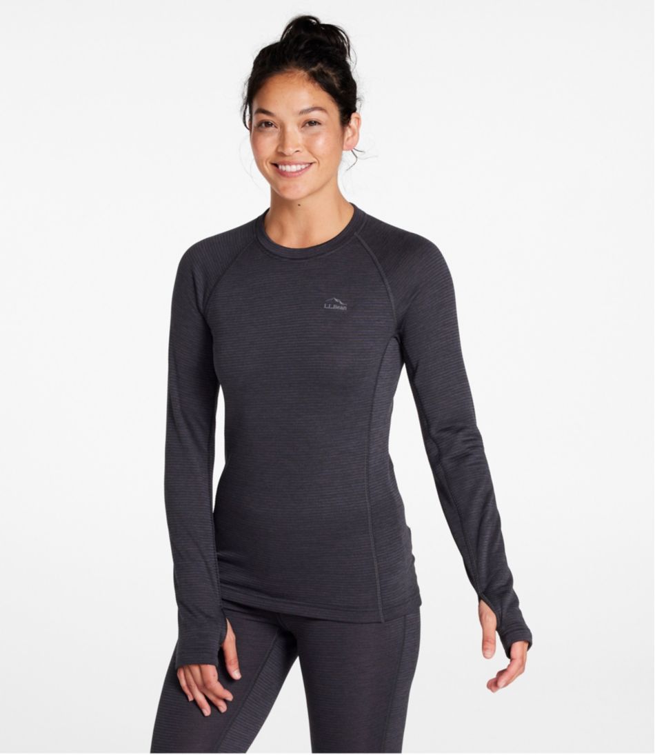 L.L.Bean Women's Midweight Base Layer Crew Top CLOTHING