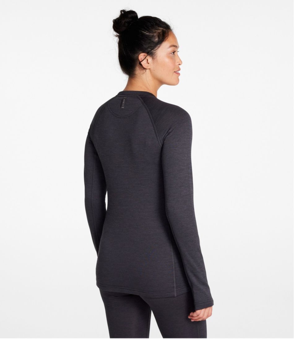 L.L.Bean Women's Midweight Base Layer Crew Top CLOTHING