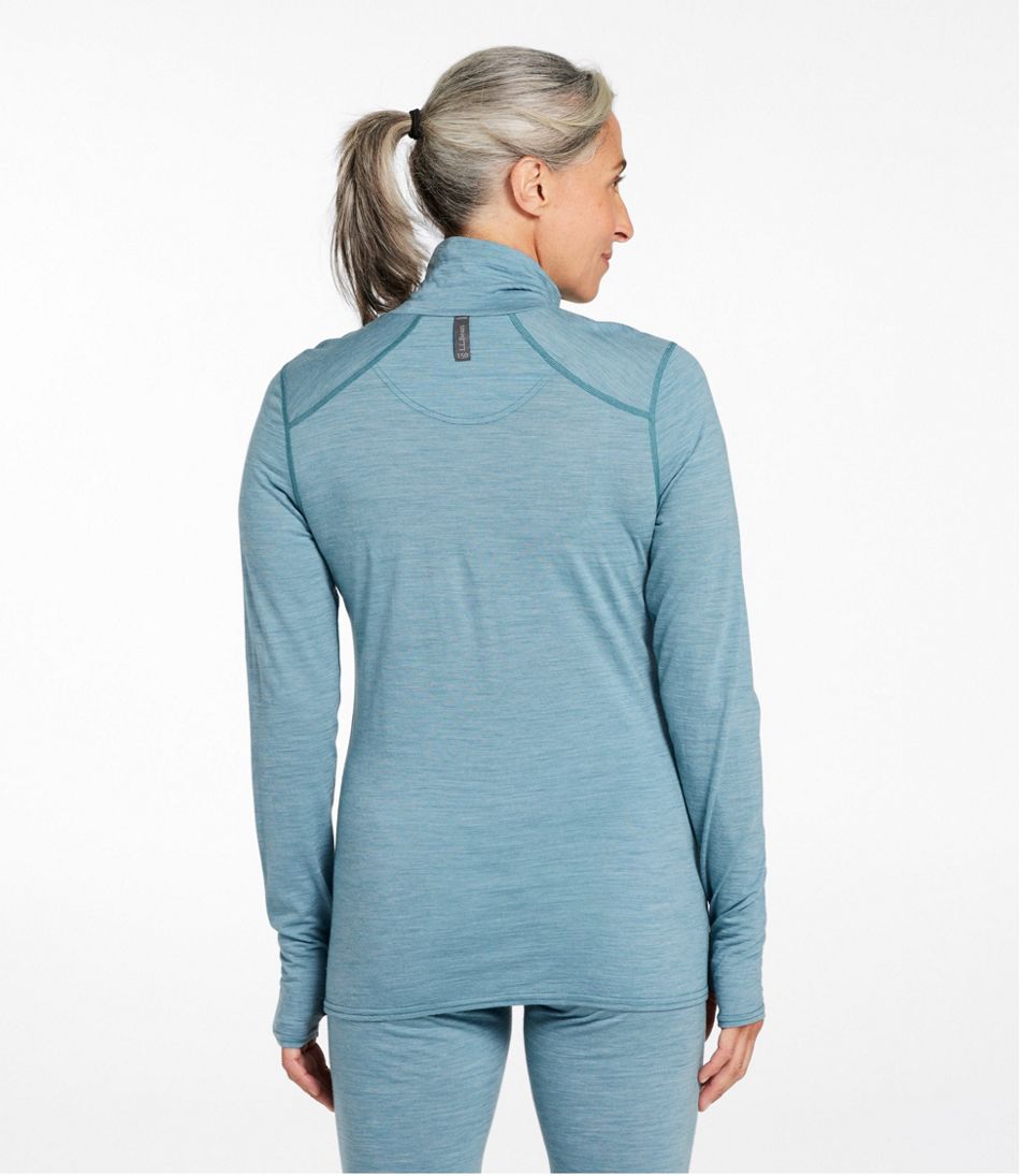 L.L.Bean Women's Cresta Ultralight 150 Turtleneck, Stripe CLOTHING