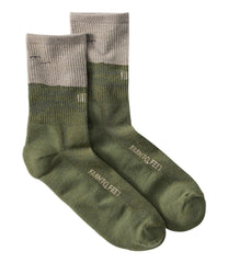 L.L.Bean Adults' Farm to Feet Portland West Quoddy Lighthouse Light Cushion 3/4 Crew Socks CLOTHING|FOOTWEAR