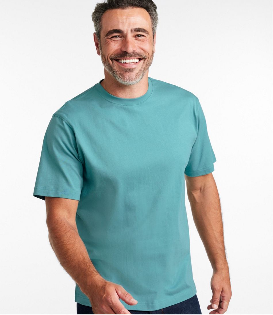 L.L.Bean Men's Carefree Unshrinkable Tee, Traditional Fit Short-Sleeve CLOTHING|SALE
