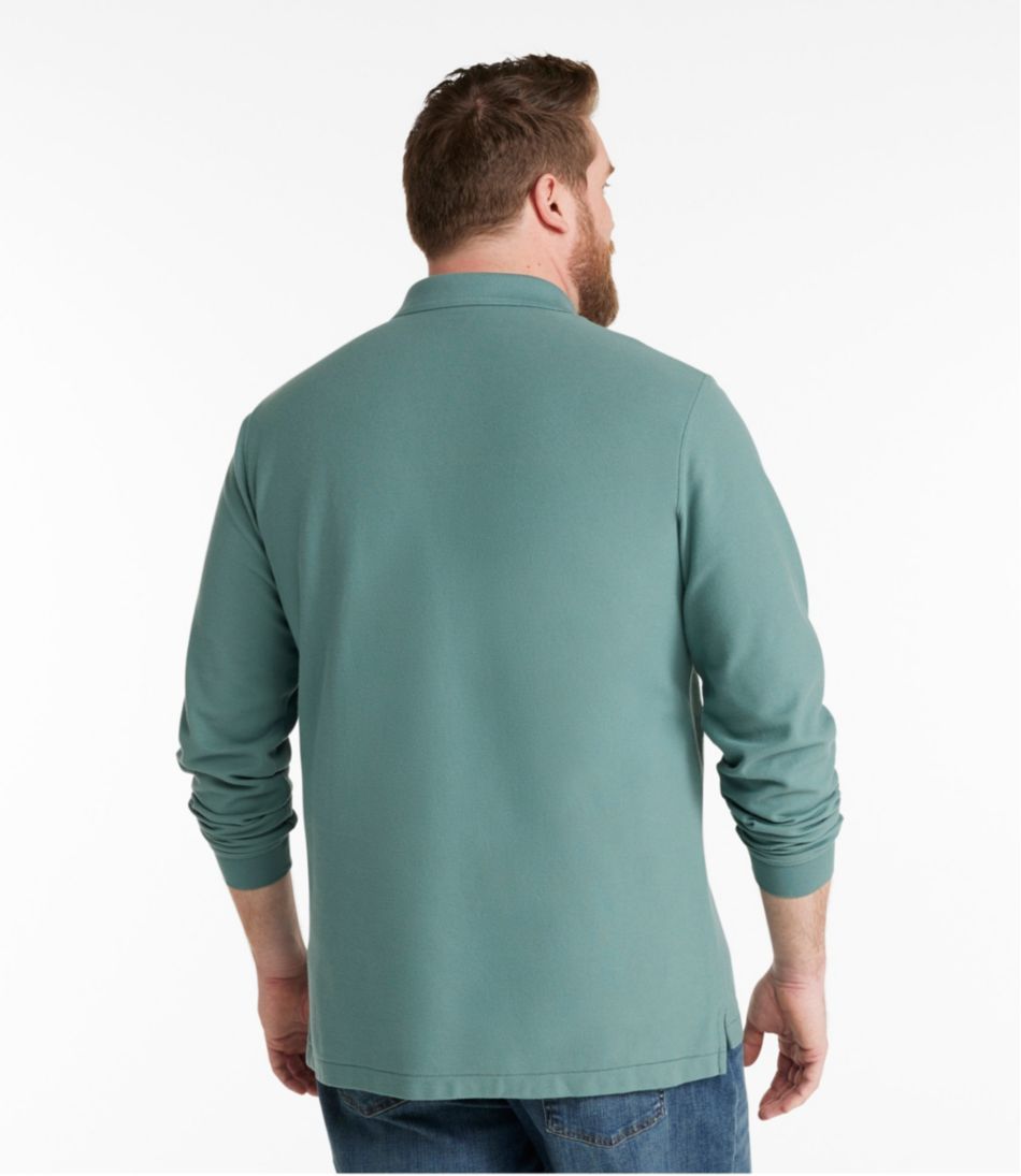 L.L.Bean Men's Premium Double L® Polo, Long-Sleeve Without Pocket CLOTHING|SALE