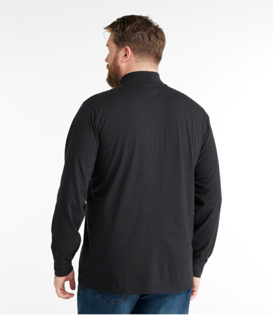 L.L.Bean Men's Carefree Unshrinkable Mockneck Shirt CLOTHING
