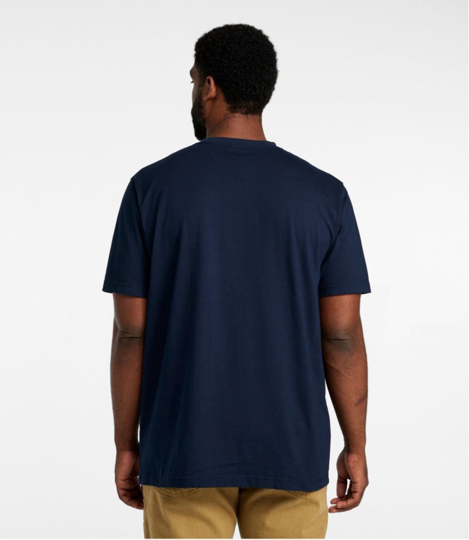 L.L.Bean Men's Carefree Unshrinkable Tee with Pocket, Traditional Fit CLOTHING|SALE