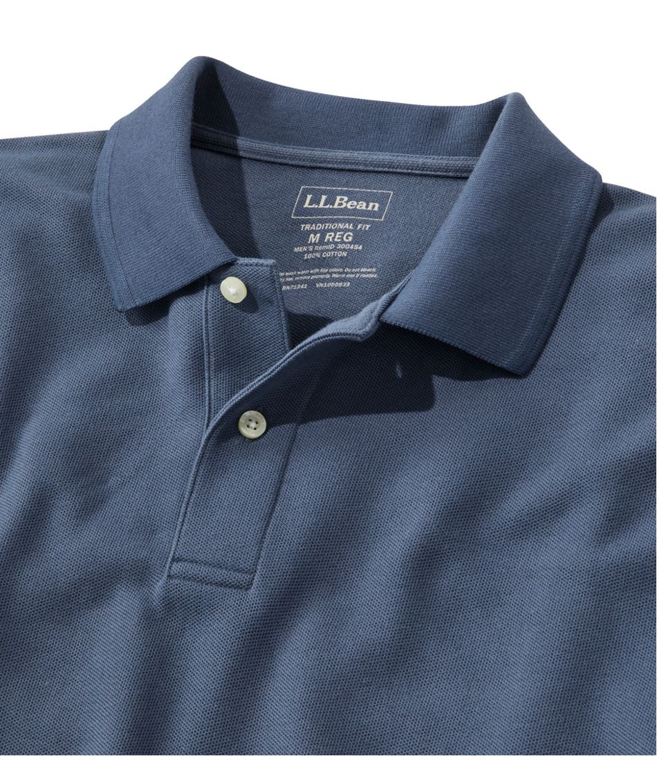 L.L.Bean Men's Premium Double L® Polo Banded, Short-Sleeve Without Pocket CLOTHING|SALE