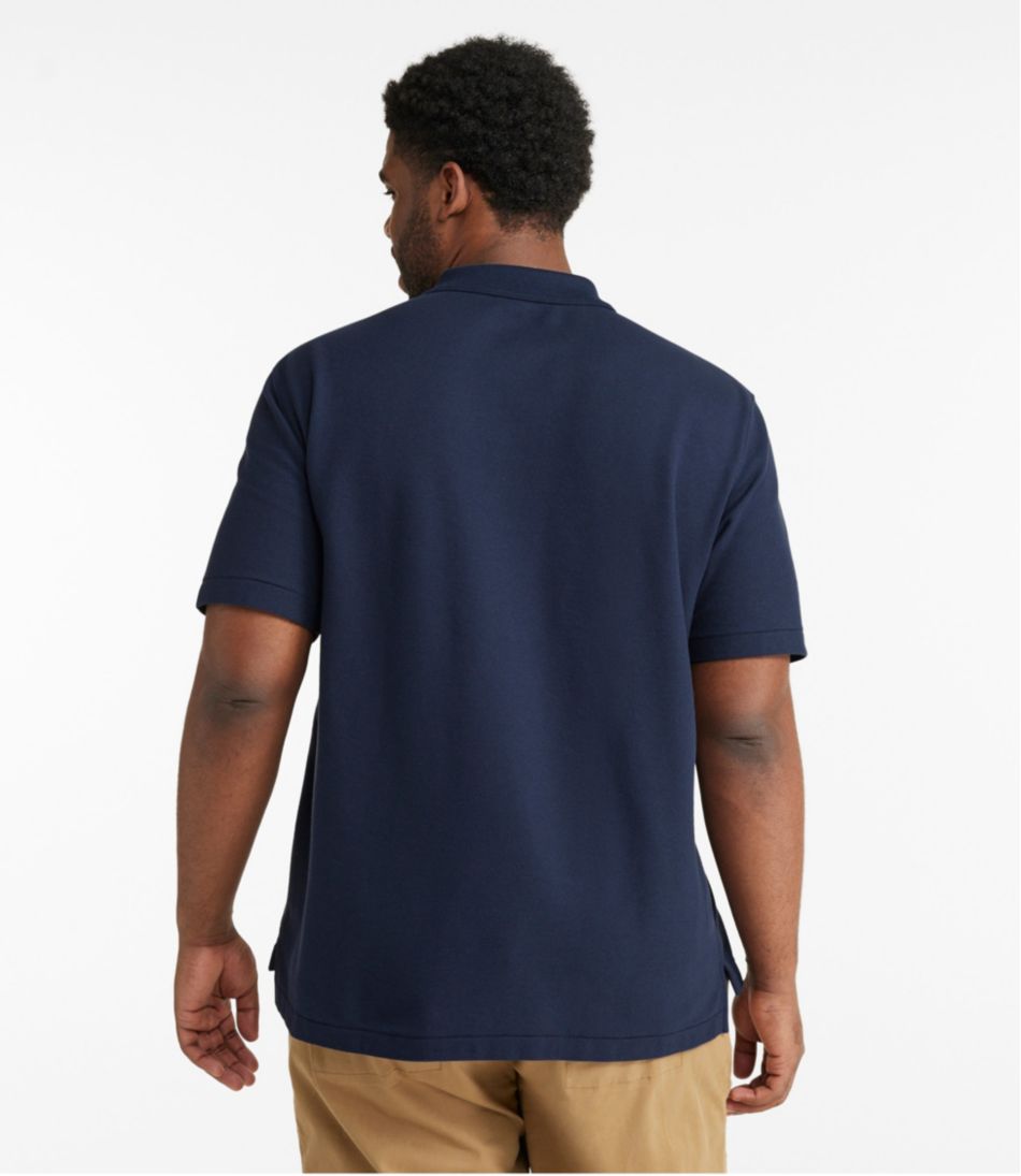 L.L.Bean Men's Premium Double L® Polo, Hemmed Short-Sleeve with Pocket CLOTHING|SALE