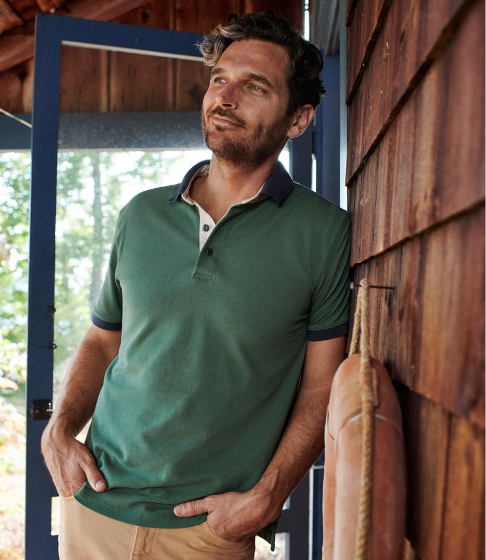L.L.Bean Men's Casco Bay Rugged Polo, Short-Sleeve CLOTHING|SALE