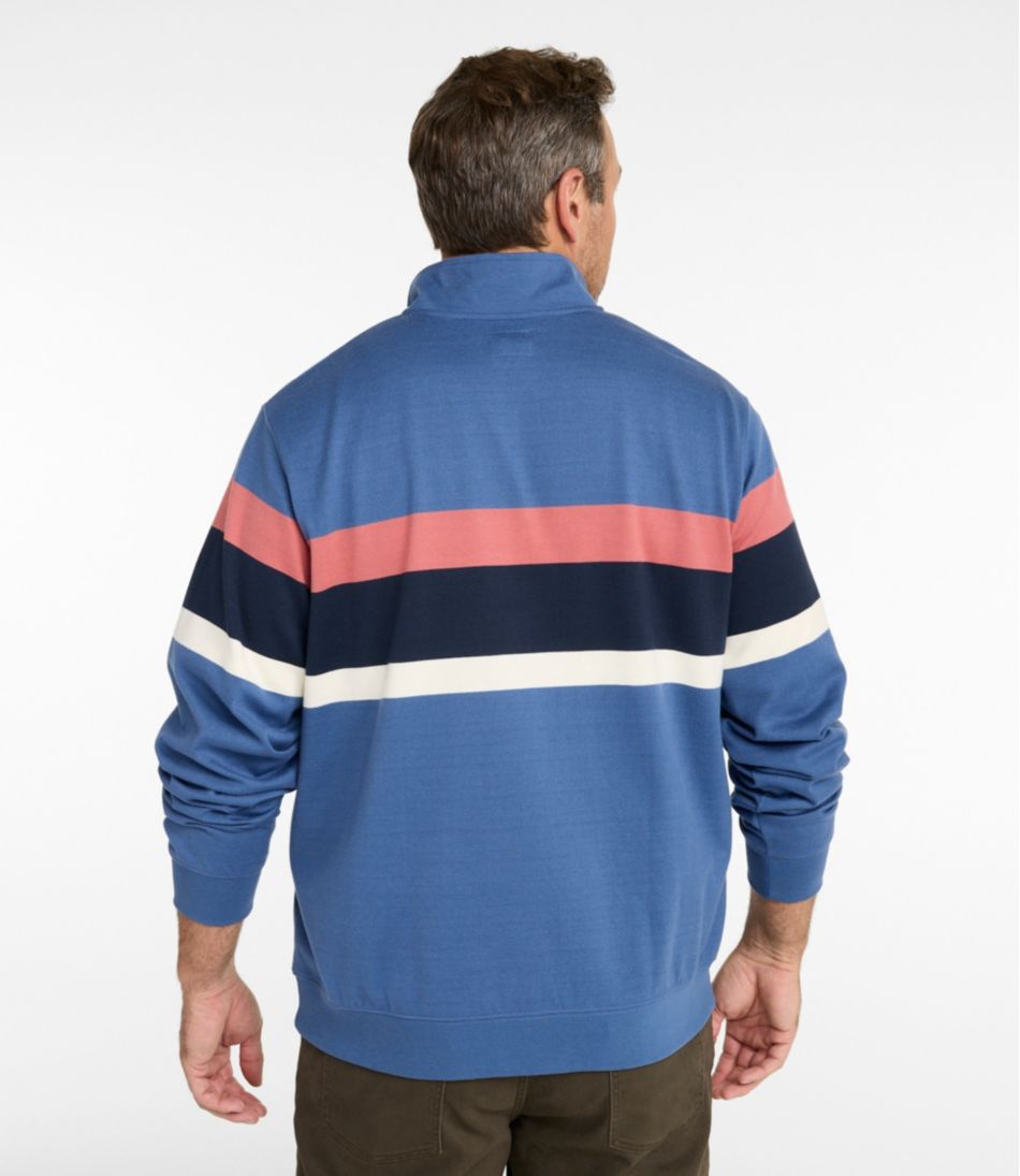 L.L.Bean Men's Bean's Vintage Soft Rugby, Mockneck, Chest Stripe CLOTHING|SALE