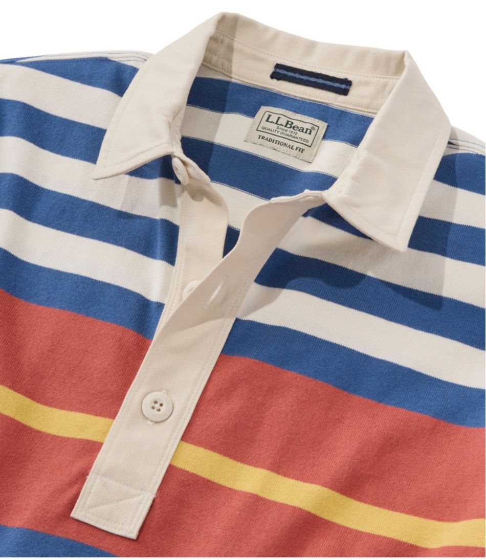 L.L.Bean Men's Bean's Vintage Soft Rugby, Chest Stripe CLOTHING|SALE