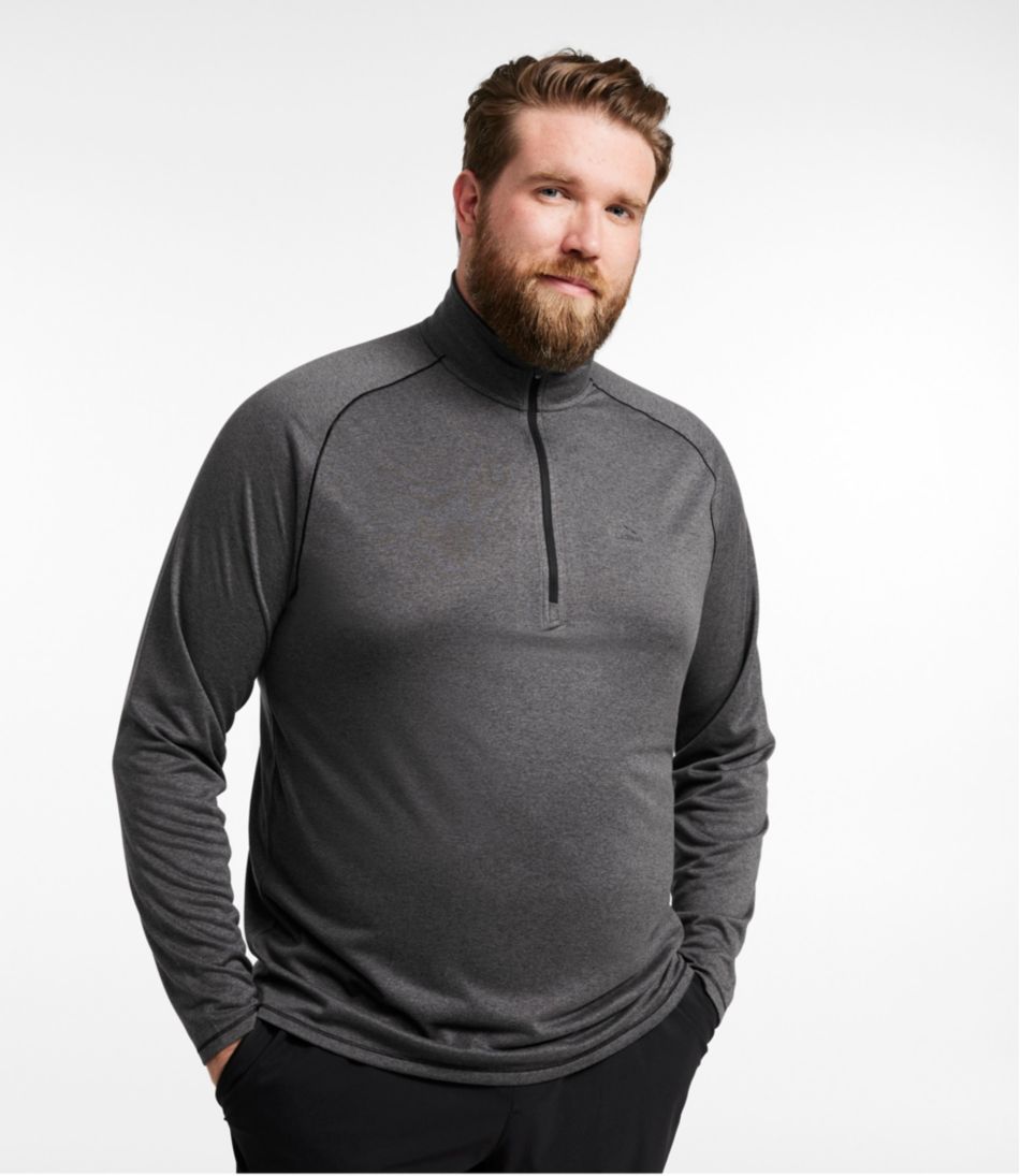 L.L.Bean Men's Bean's Access Trail Tee, Quarter-Zip CLOTHING|SALE