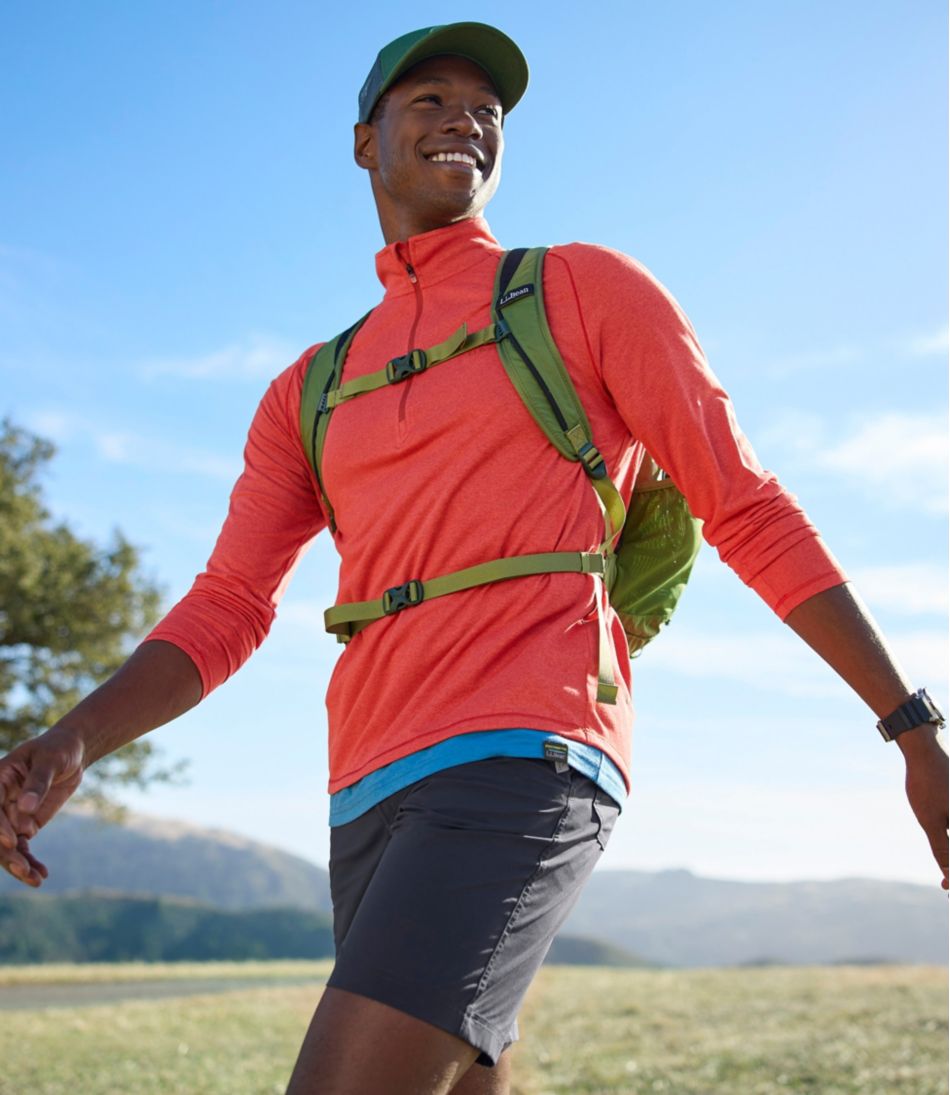 L.L.Bean Men's Bean's Access Trail Tee, Quarter-Zip CLOTHING|SALE