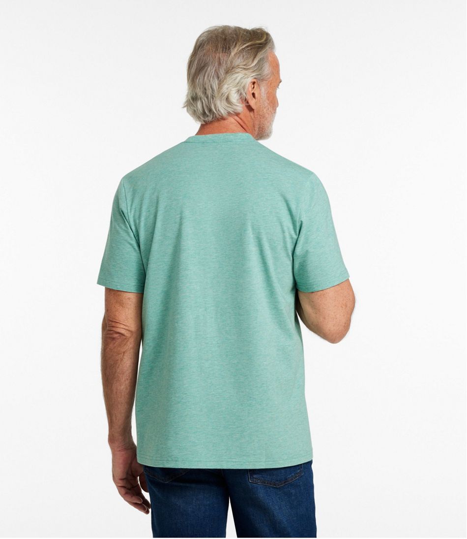 L.L.Bean Men's Comfort Stretch Performance® Pima Pocket Tee, Short-Sleeve CLOTHING|SALE