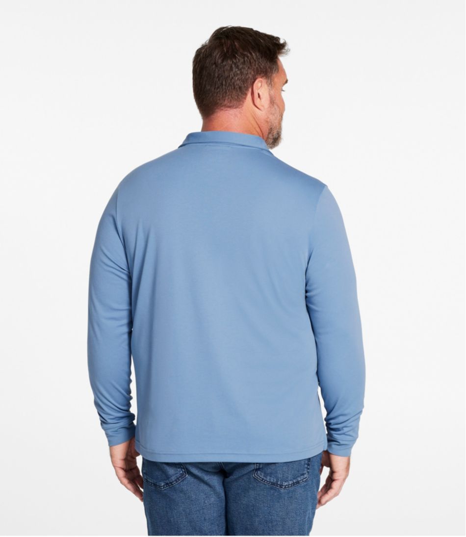 L.L.Bean Men's Comfort Stretch Performance® Polo, Long-Sleeve, Slightly Fitted CLOTHING|SALE