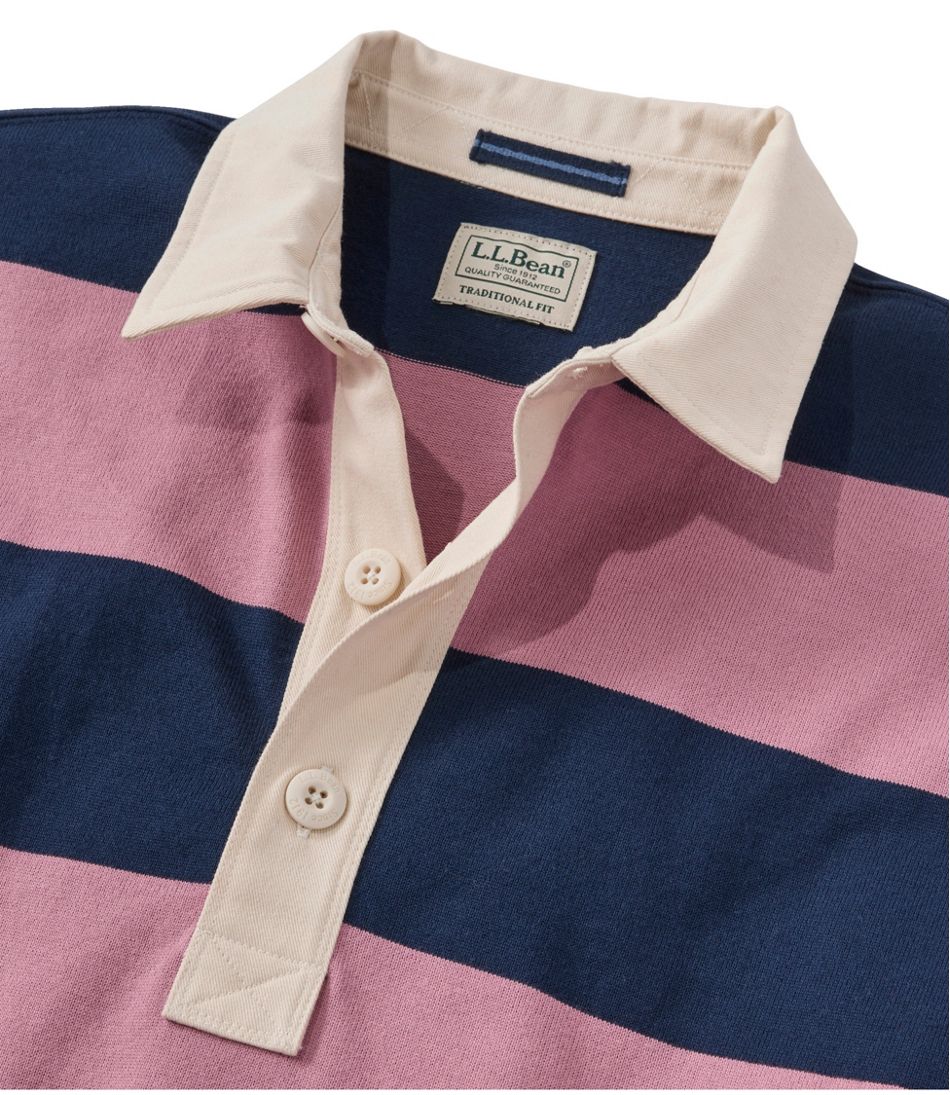 L.L.Bean Men's Bean's Vintage Soft Rugby, Stripe CLOTHING|SALE