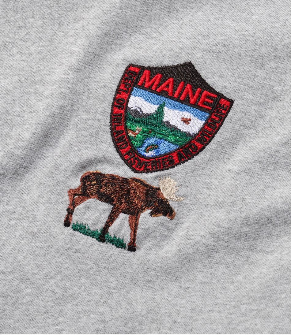 L.L.Bean Men's Maine Inland Fisheries and Wildlife Tee, Moose CLOTHING|OUTDOOR EQUIPMENT
