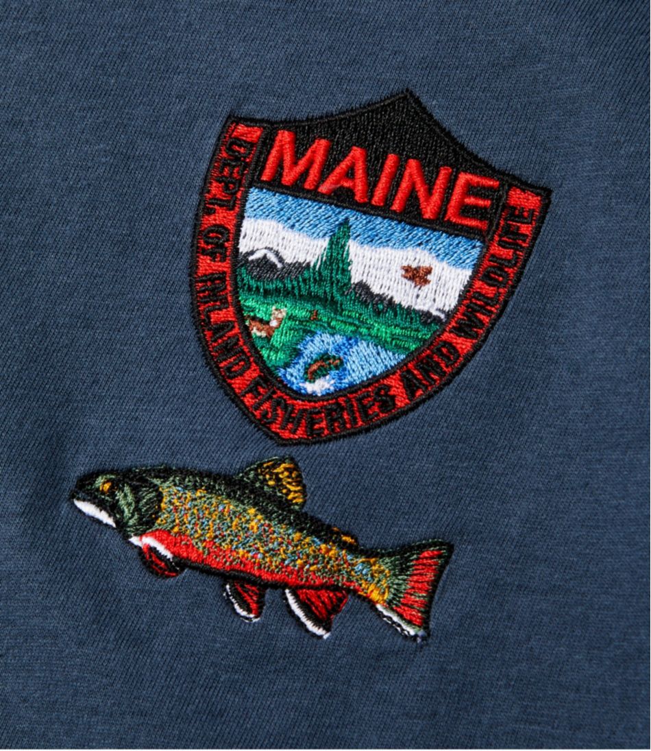L.L.Bean Men's MIF&W Tee, Long-Sleeve Brook Trout CLOTHING|OUTDOOR EQUIPMENT