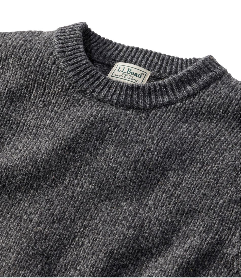 L.L.Bean Men's Bean's Classic Ragg Wool Sweater, Crewneck CLOTHING