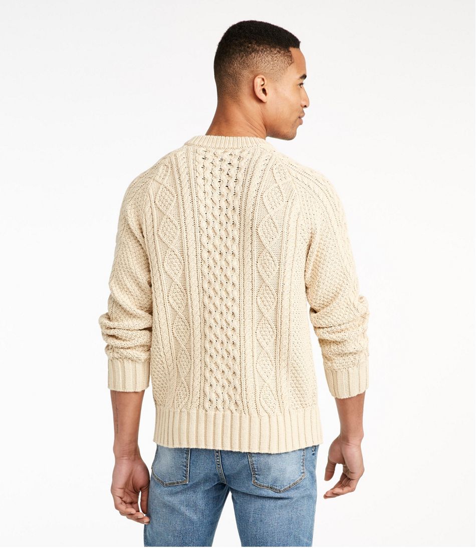 L.L.Bean Men's Signature Cotton Fisherman Sweater CLOTHING|SALE