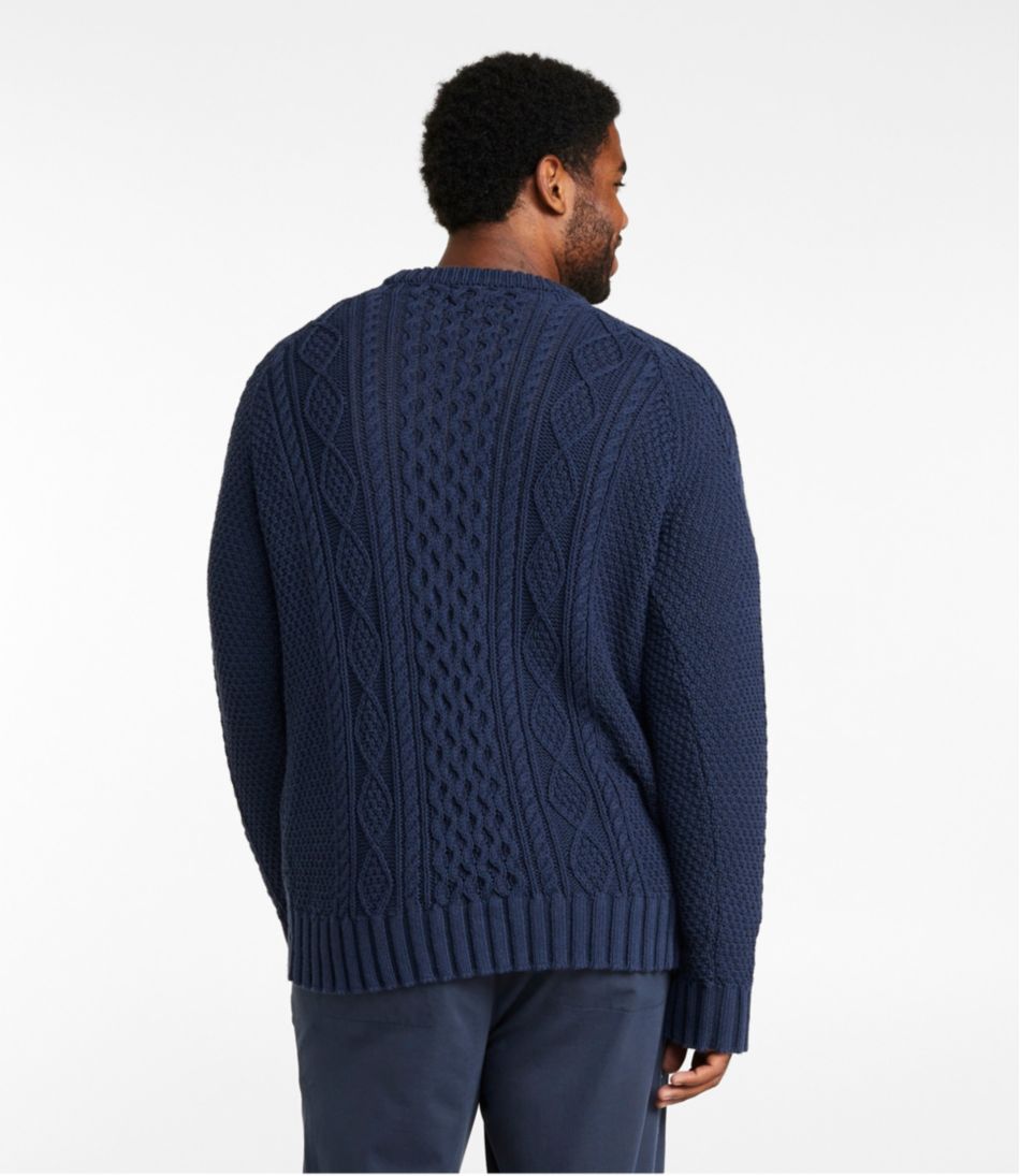 L.L.Bean Men's Signature Cotton Fisherman Sweater CLOTHING|SALE