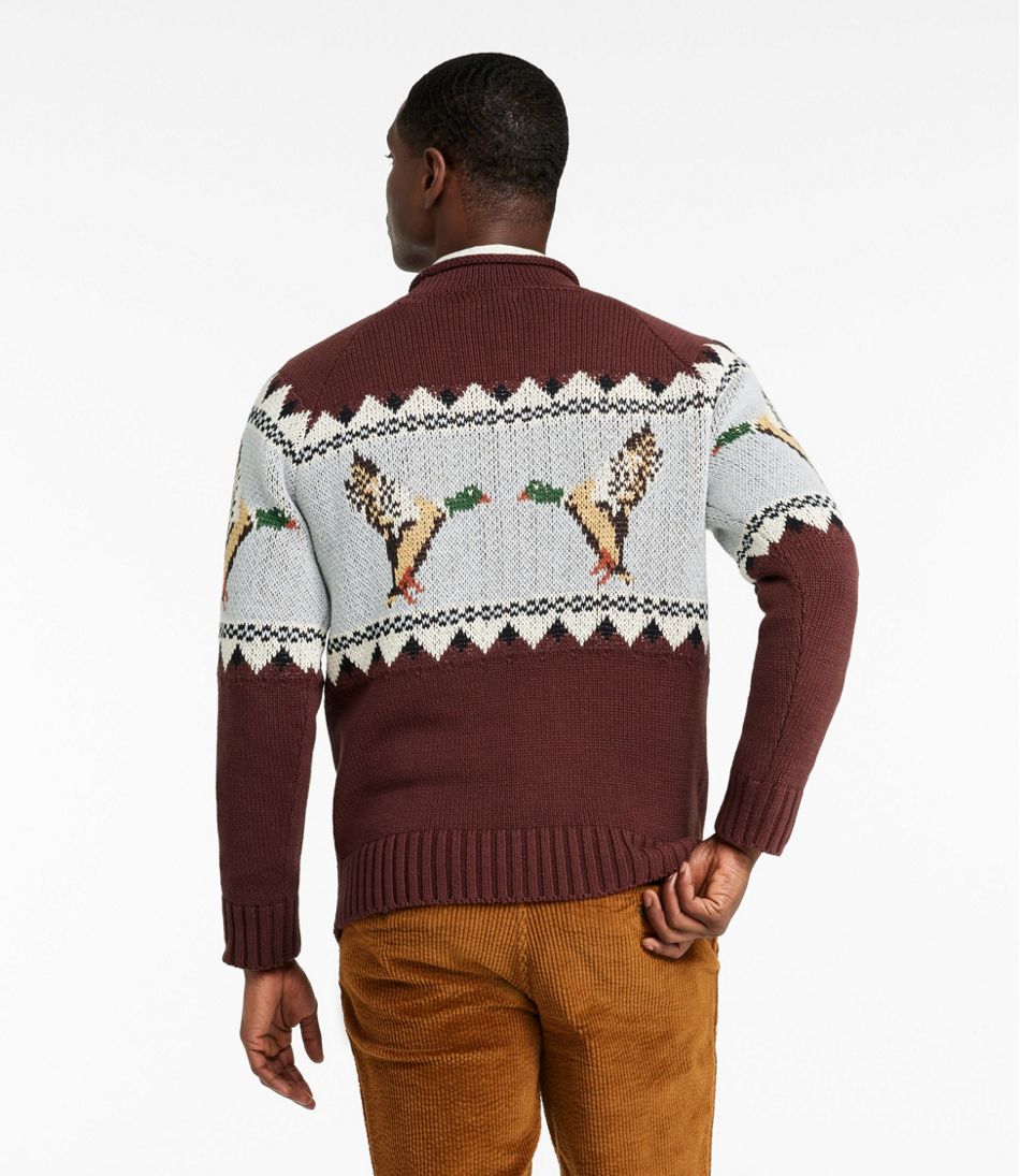 L.L.Bean Men's Signature Organic Cotton Rollneck Sweater, Fair Isle CLOTHING