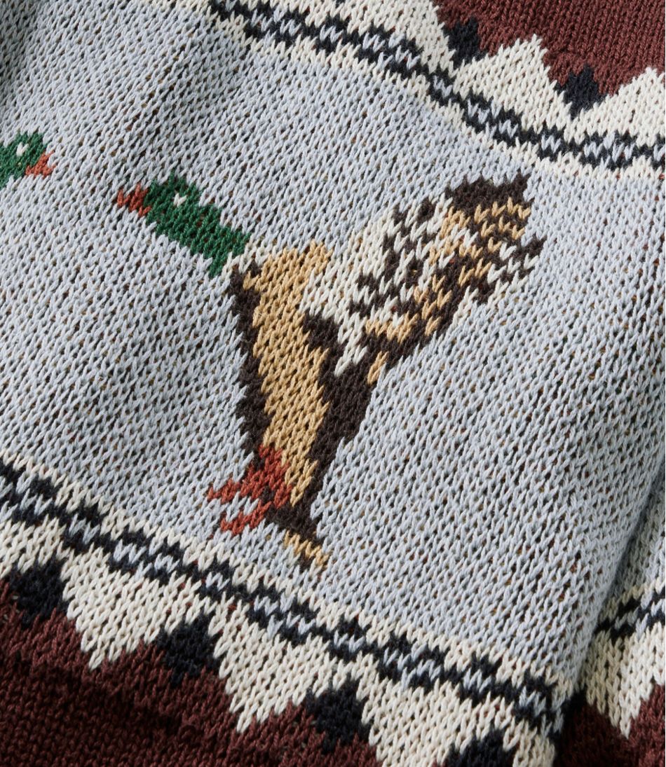 L.L.Bean Men's Signature Organic Cotton Rollneck Sweater, Fair Isle CLOTHING