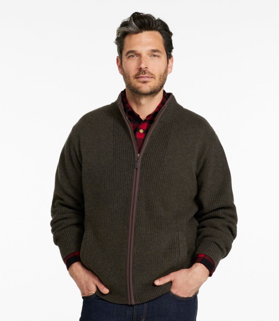 L.L.Bean Men's Waterfowl Sweater, Full Zip CLOTHING|OUTDOOR EQUIPMENT