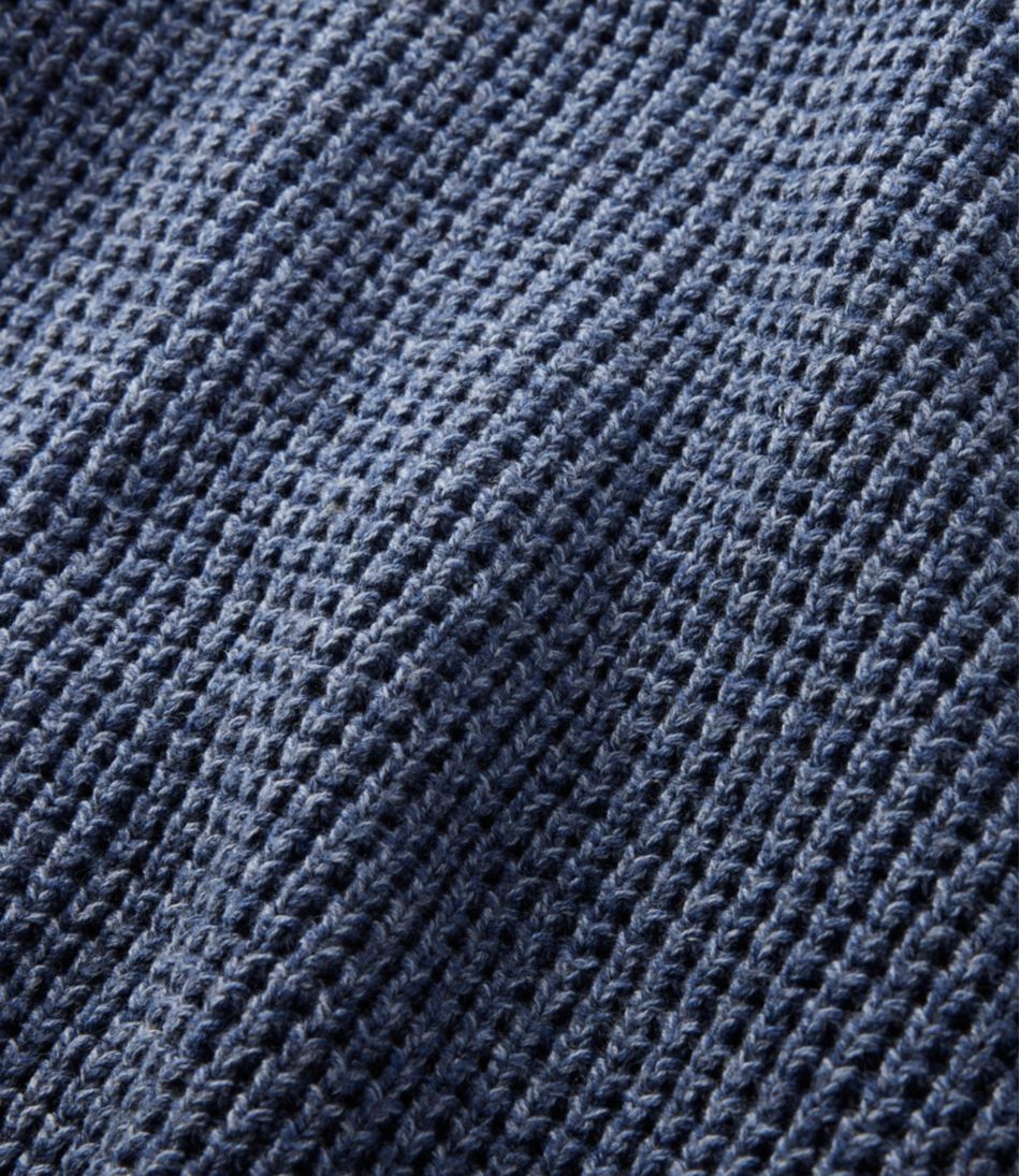 L.L.Bean Men's Organic Cotton Waffle Sweater, Cardigan CLOTHING