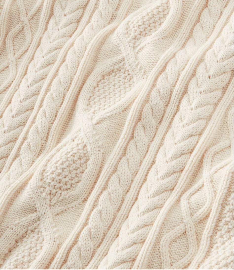 L.L.Bean Men's Bean's Heritage Soft Cotton Fisherman Sweater, Button-Mock CLOTHING|SALE