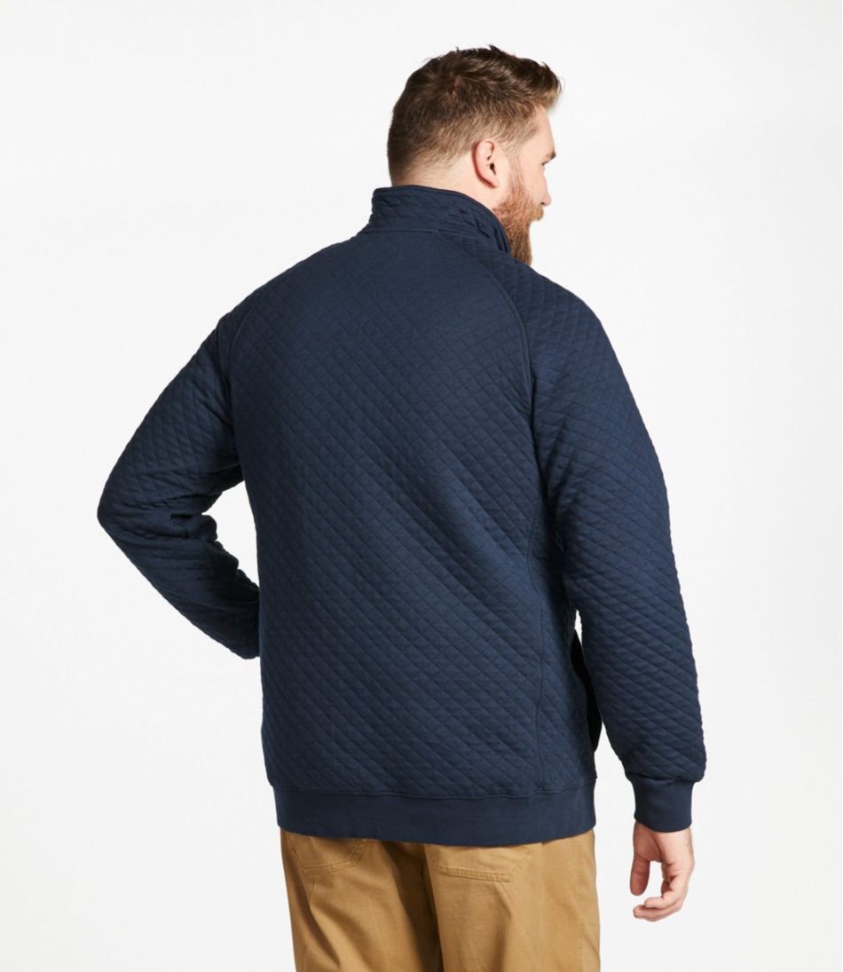 L.L.Bean Men's Quilted Sweatshirt, Mockneck CLOTHING