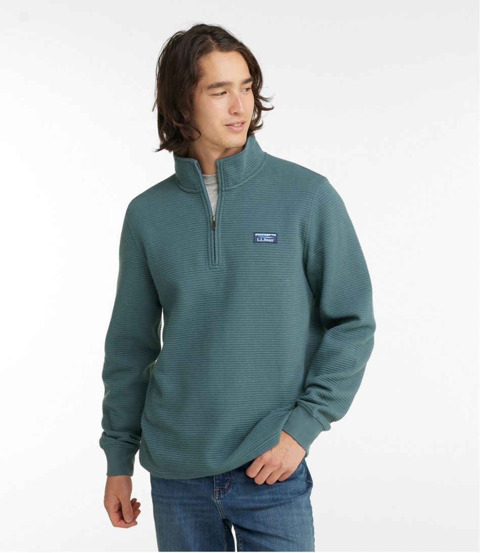 L.L.Bean Men's Lakewashed Double-Knit Quarter-Zip Pullover CLOTHING|SALE