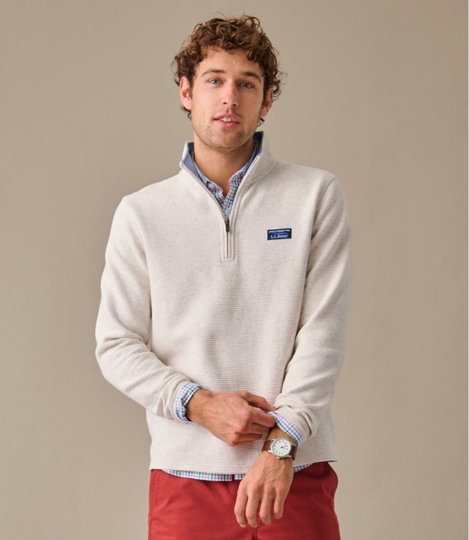 L.L.Bean Men's Lakewashed Double-Knit Quarter-Zip Pullover CLOTHING|SALE