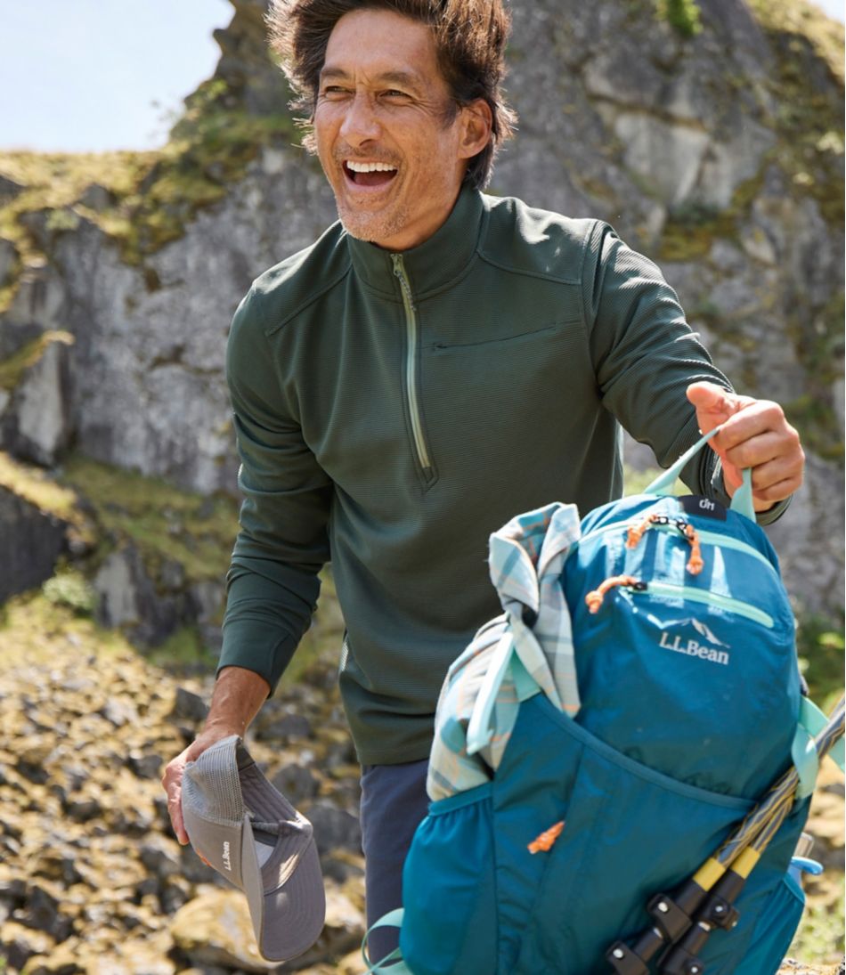 L.L.Bean Men's VentureStretch Ottoman-Rib Pullover, Quarter-Zip CLOTHING|SALE