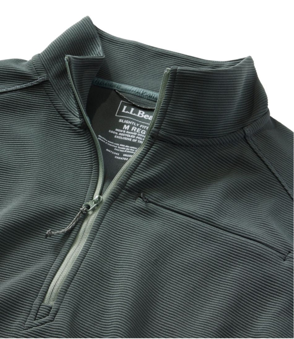 L.L.Bean Men's VentureStretch Ottoman-Rib Pullover, Quarter-Zip CLOTHING|SALE