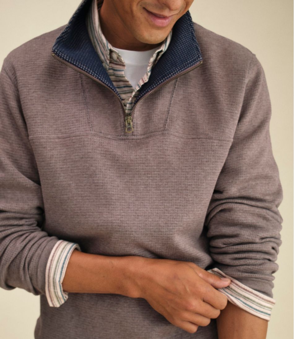 L.L.Bean Men's All Seasons Textured Sweats, Quarter-Zip CLOTHING|SALE