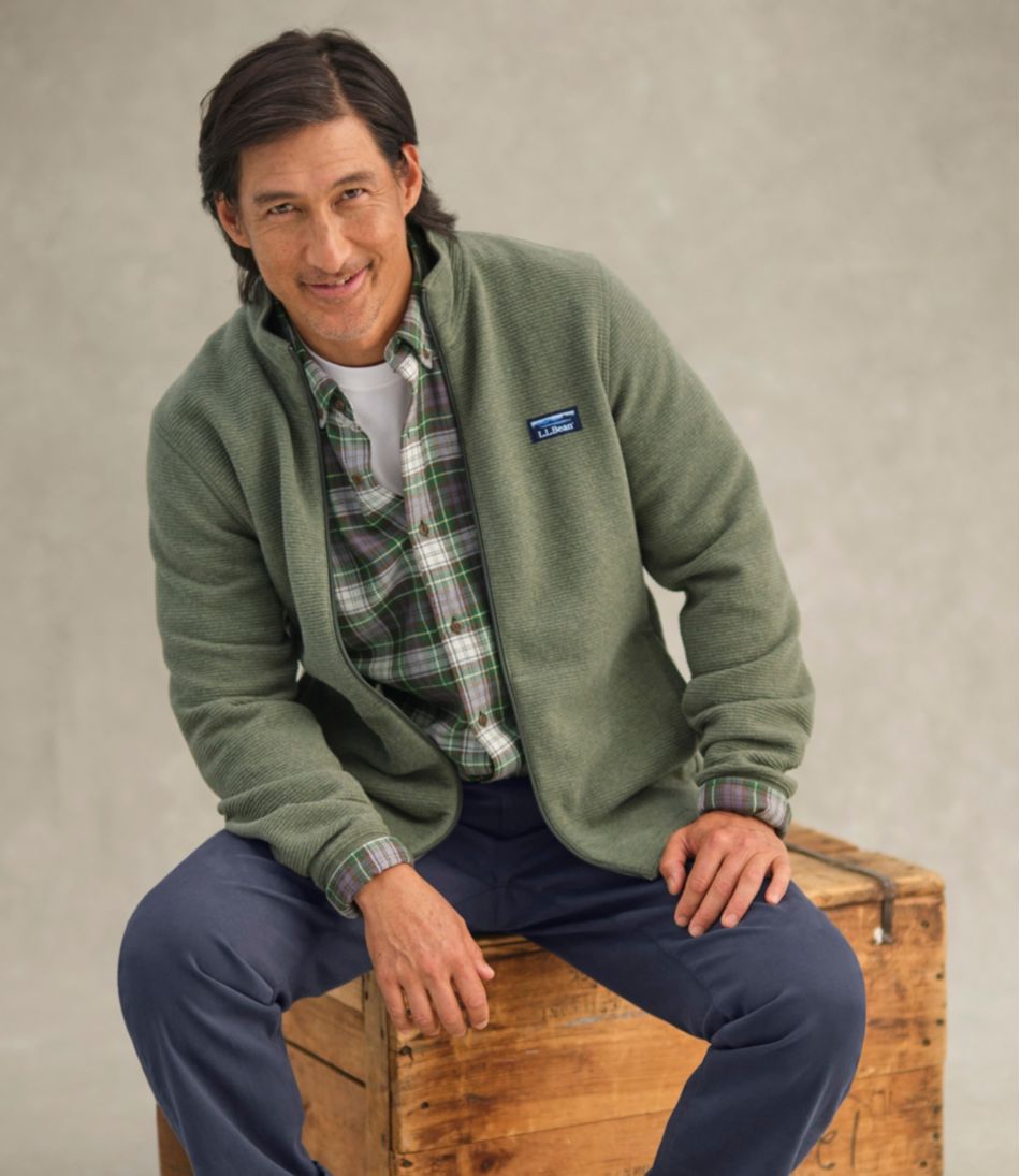 L.L.Bean Men's Lakewashed Double-Knit Full-Zip CLOTHING|SALE