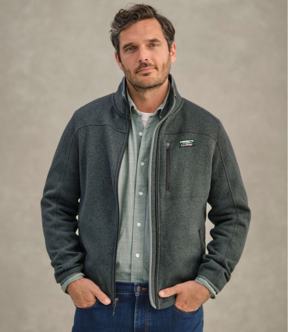 L.L.Bean Men's Sweater Fleece Full-Zip Jacket CLOTHING|SALE