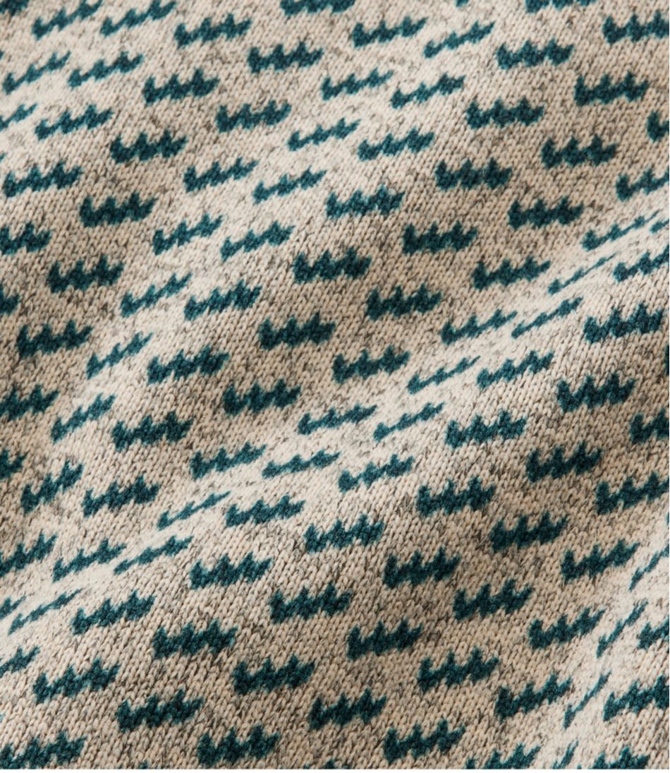 L.L.Bean Men's Sweater Fleece Pullover, Print CLOTHING|SALE
