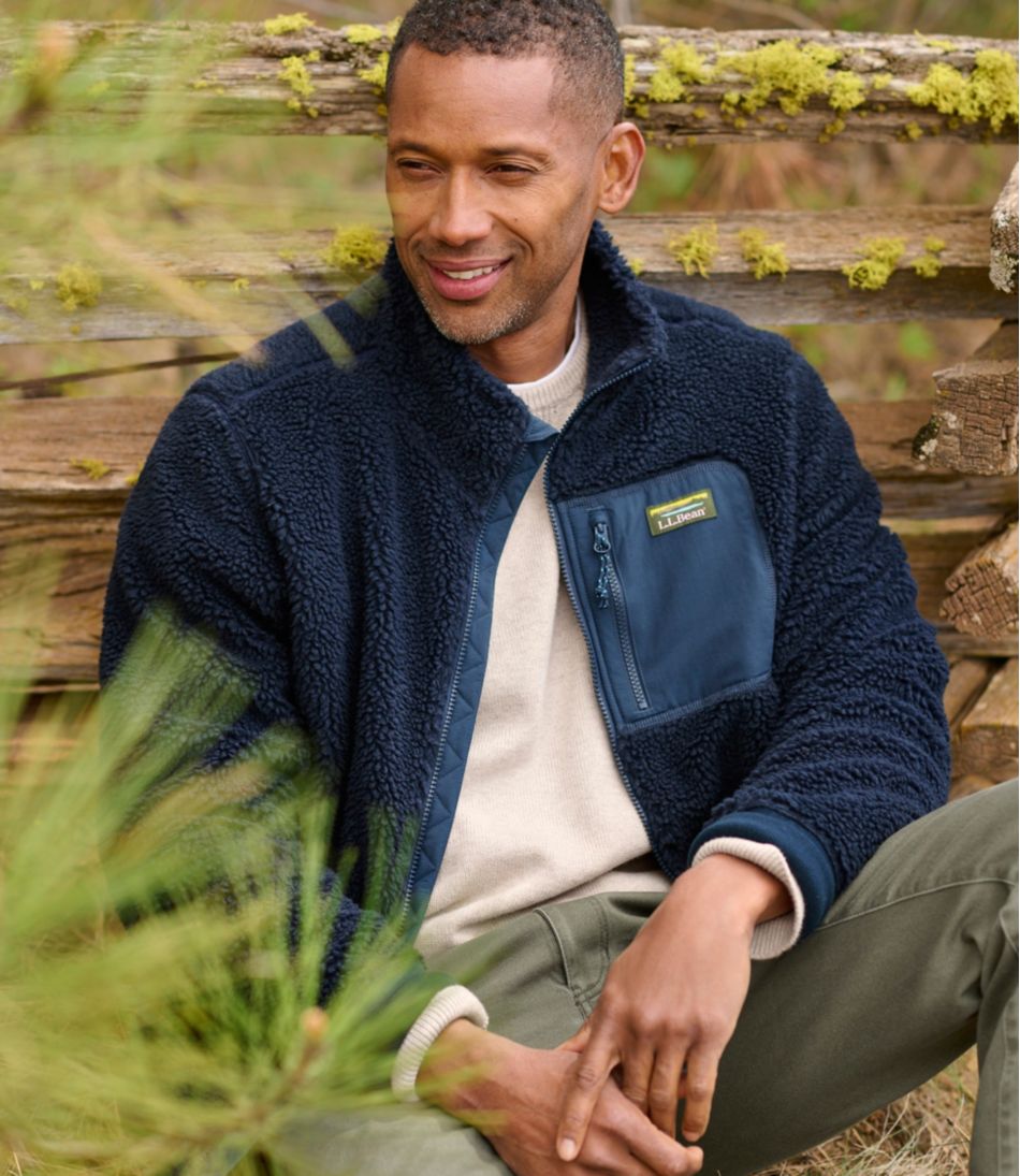 L.L.Bean Men's Bean's Sherpa Fleece Jacket CLOTHING|SALE
