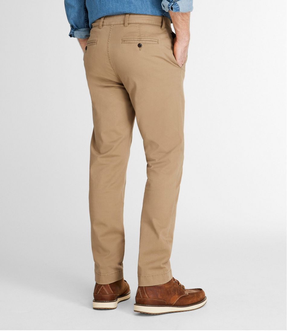 L.L.Bean Men's Lakewashed® Stretch Khakis, Slim Fit, Straight Leg CLOTHING|SALE