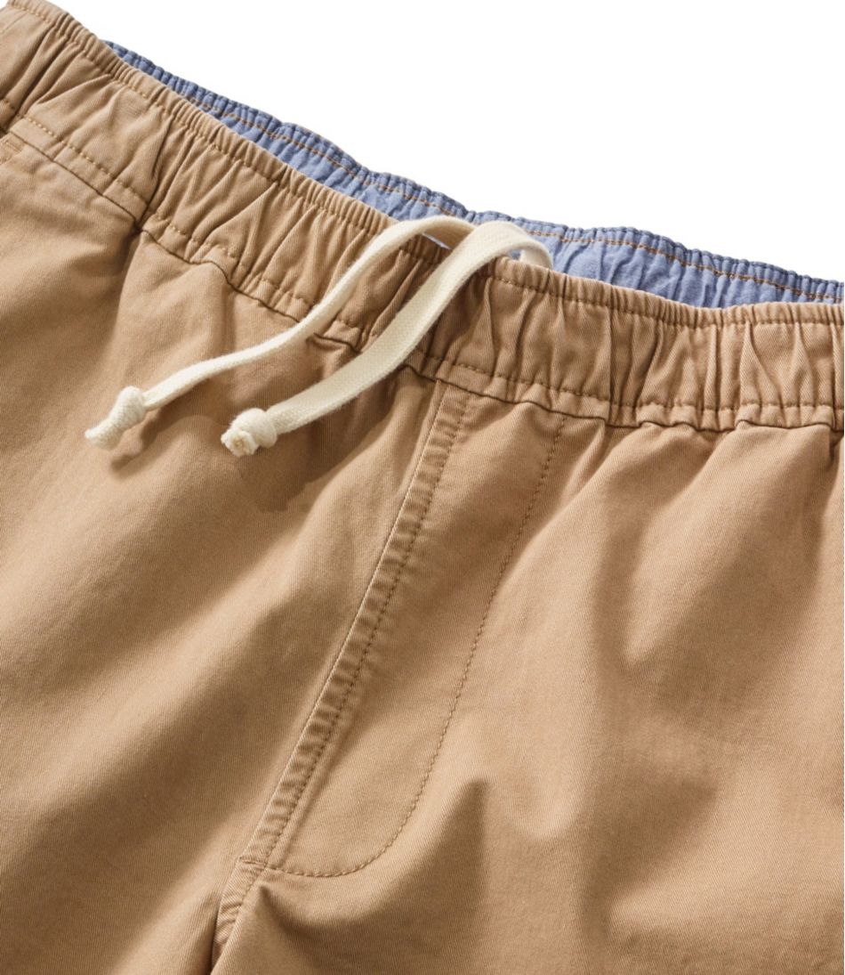 L.L.Bean Men's Lakewashed Stretch Khaki Shorts, Pull-On, 8" CLOTHING|SALE