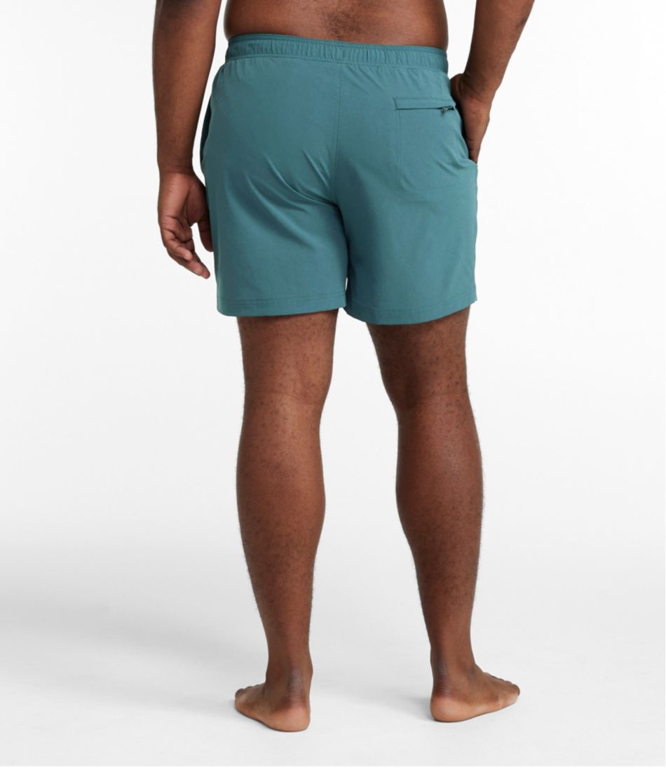 L.L.Bean Men's Vacationland Stretch Swim Trunks, 6" CLOTHING